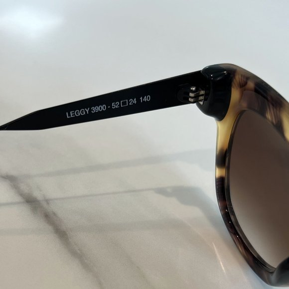 THIERRY LASRY Brown Tortoise Shell Leggy Sunglasses with Black Titanium Arms main image 9